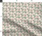 Floral Spring Pig Watercolor Piglet Blush Pink Cute Pigs Mint Blue Farm Decor Custom Printed Fabric by Spoonflower Various Fabrics by the Yard or Fat Quarter